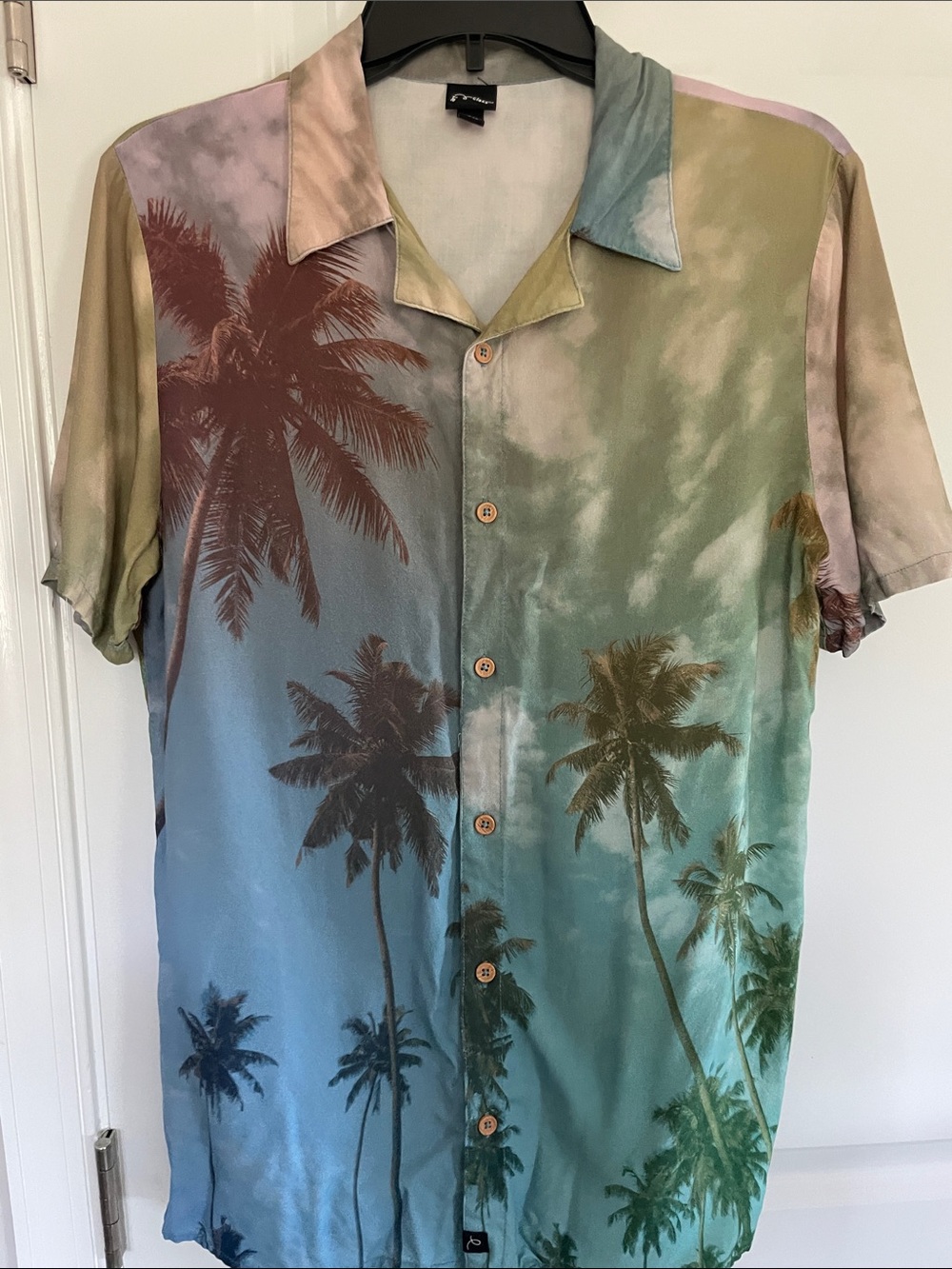 art class Multicolor Palm Tree Button-Down Shirt xxl